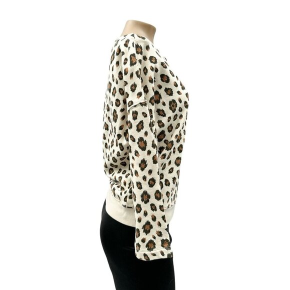 J.Crew Womens Sweater Boatneck Leopard Print Long Sleeve Pullover Cotton Small - Picture 3 of 10